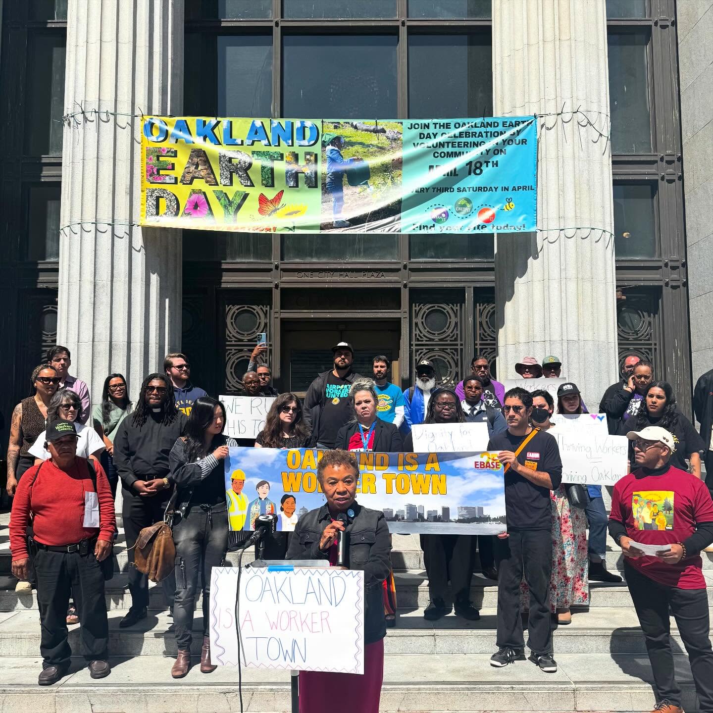 Oakland Is a Worker Town

Oakland’s history and strength are built by workers who are the backbone of the Town and central to our culture, economy, and identity. On International Workers’ Day and every day, we stand in solidarity with people and movements for economic justice. We honor Oakland’s workers, stand with them, and recommit to building a city where every worker can thrive.

@workingeastbay ❤️‍🔥